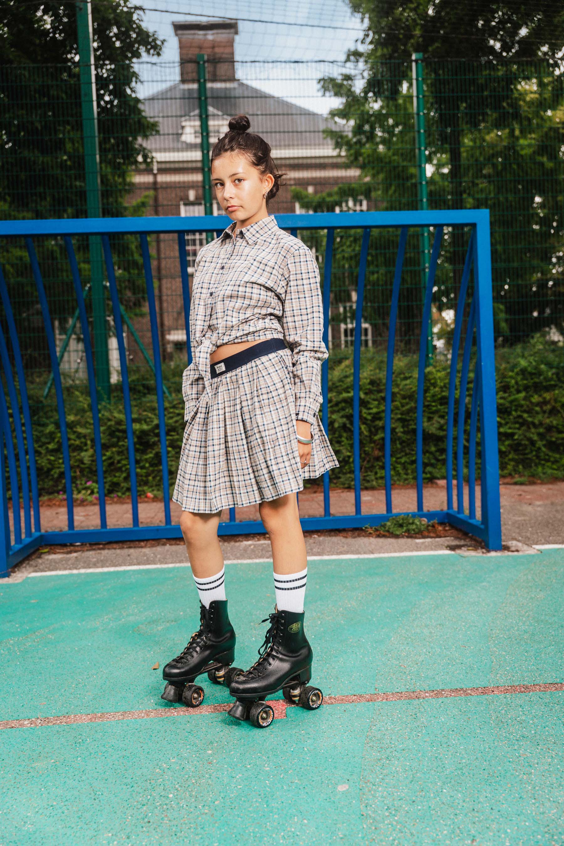 HOFA261HEIDI | AOP Blue Check