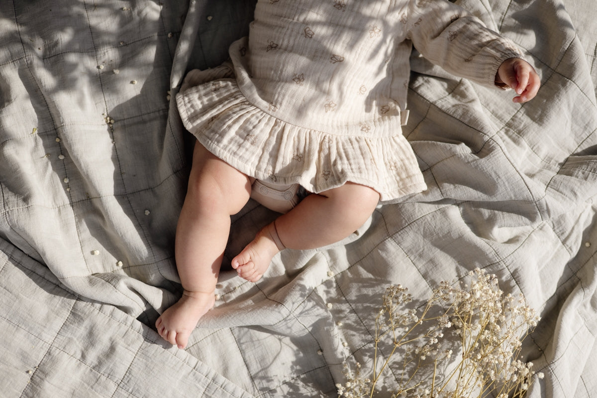 Kleid beige | AOP Sand Sketch