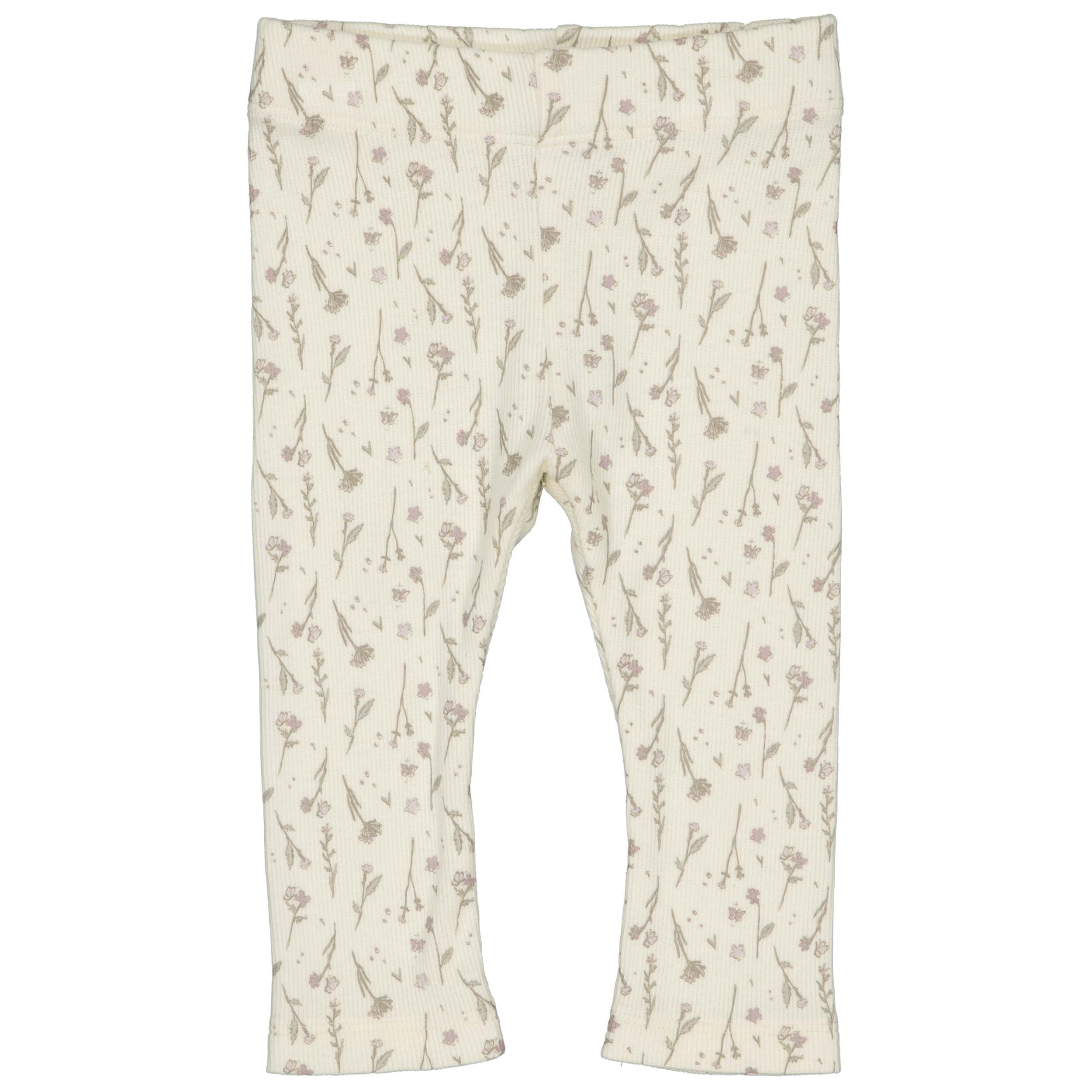 Broek Wit | AOP White Flower