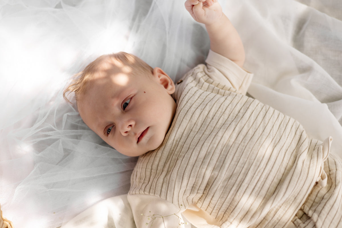 Shirt taupe gestreept | AOP Taupe Lines