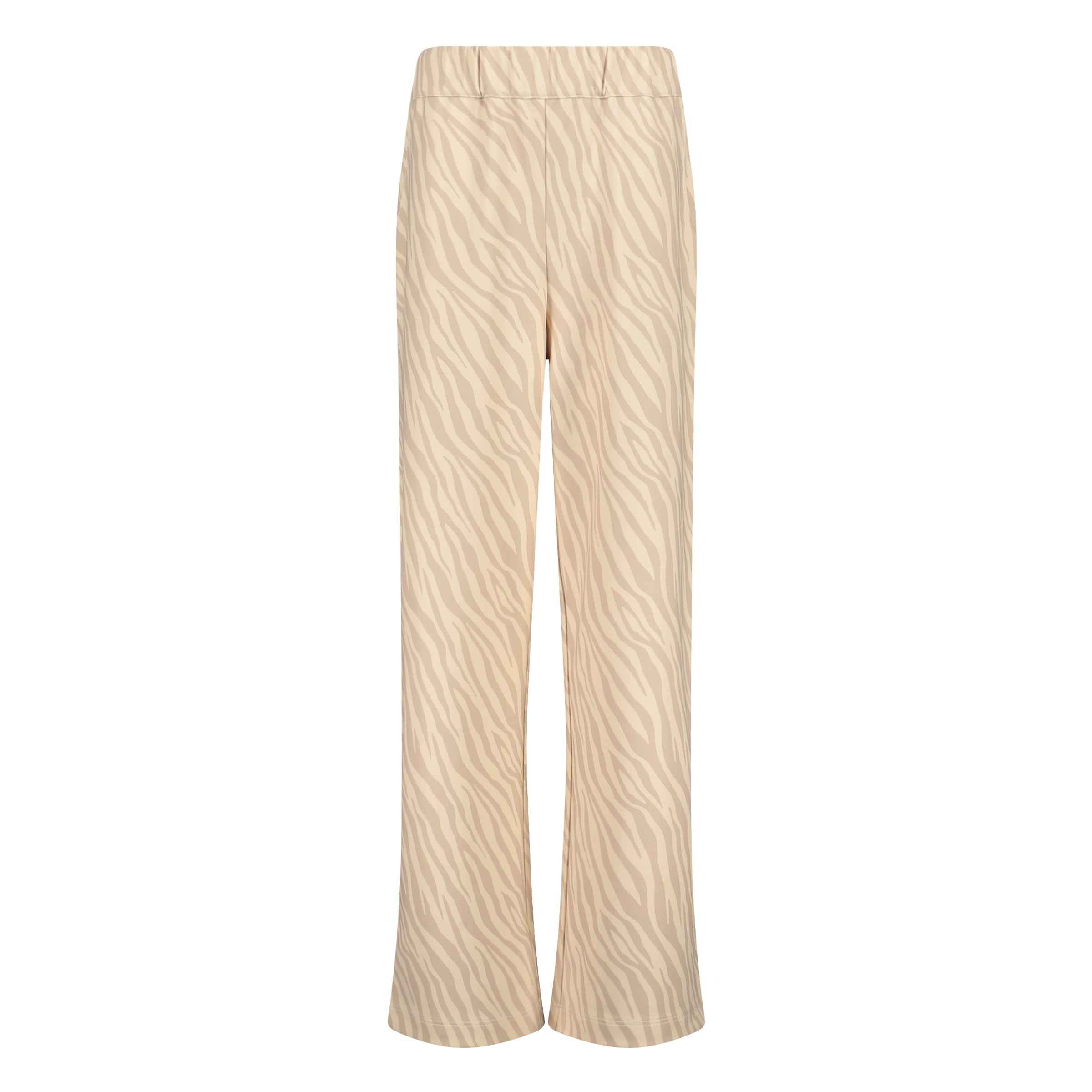 Broek Créme zebraprint | AOP Sand Animal