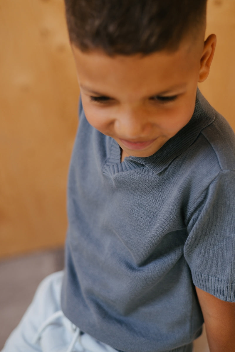 Shirt Blauw | Mid Blue