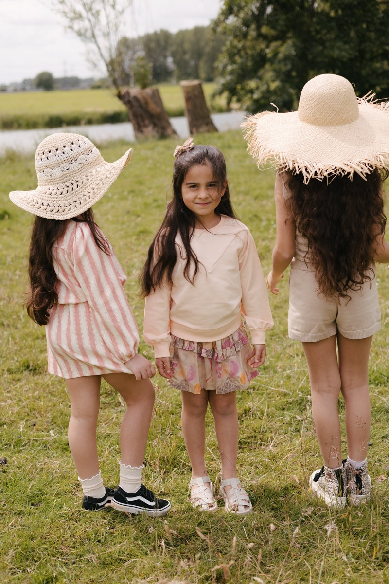 Rok Beige met bloemen | AOP Sand Flower