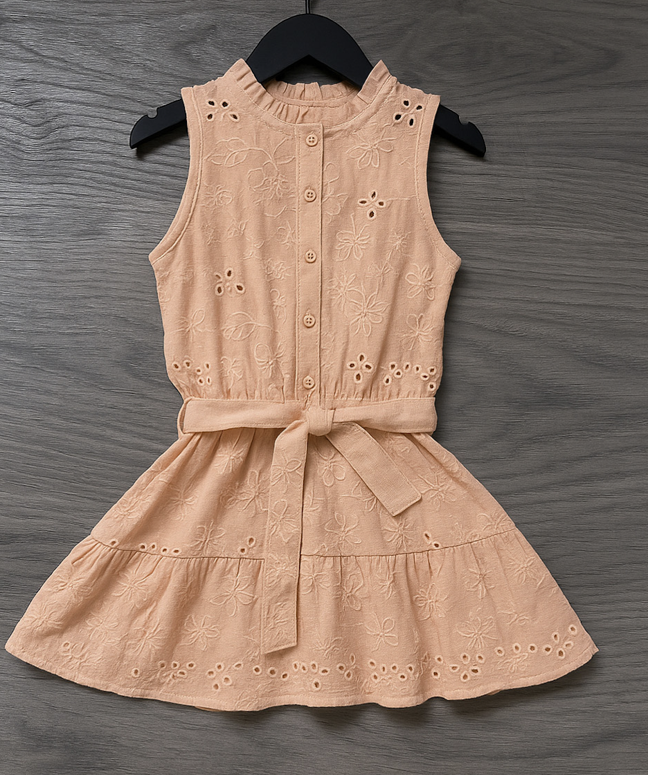 Jurk zand | Pastel Peach