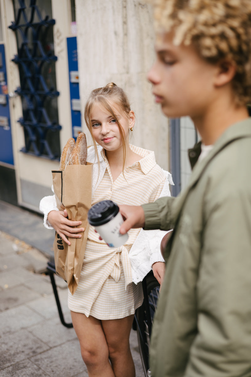 Skirt | AOP Yellow Check
