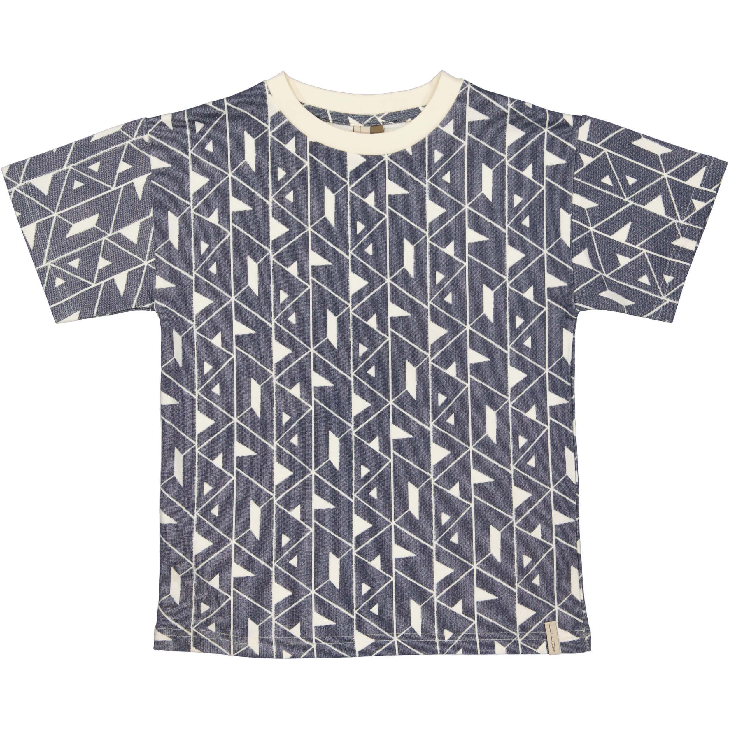 Shirt blauw met grafische print | AOP Blue Graphic