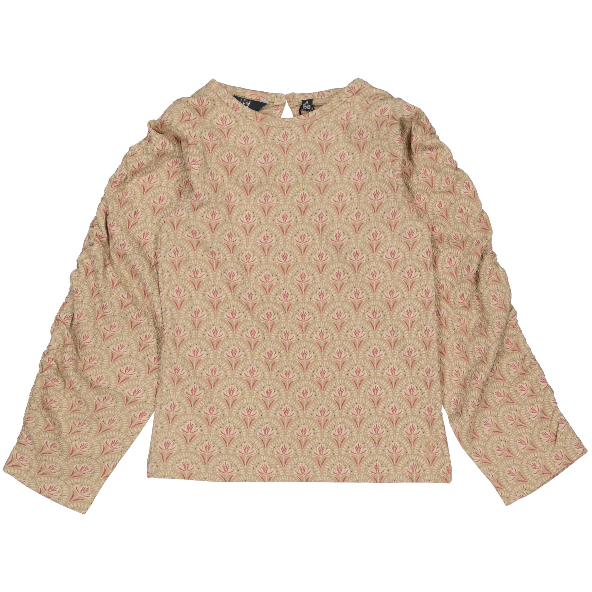 Blouse all over print bloemen | AOP Red Flower
