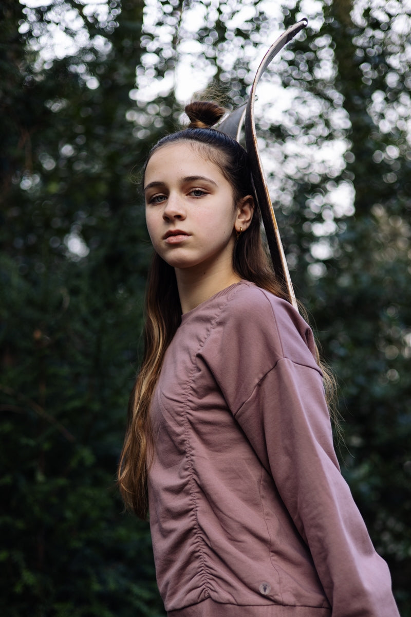 Sweater streep | Dark Mauve