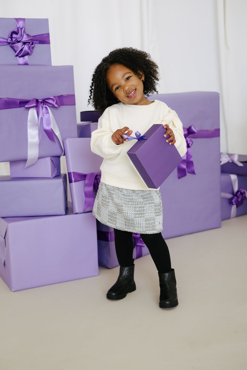 Sweater met grote strik | Cream