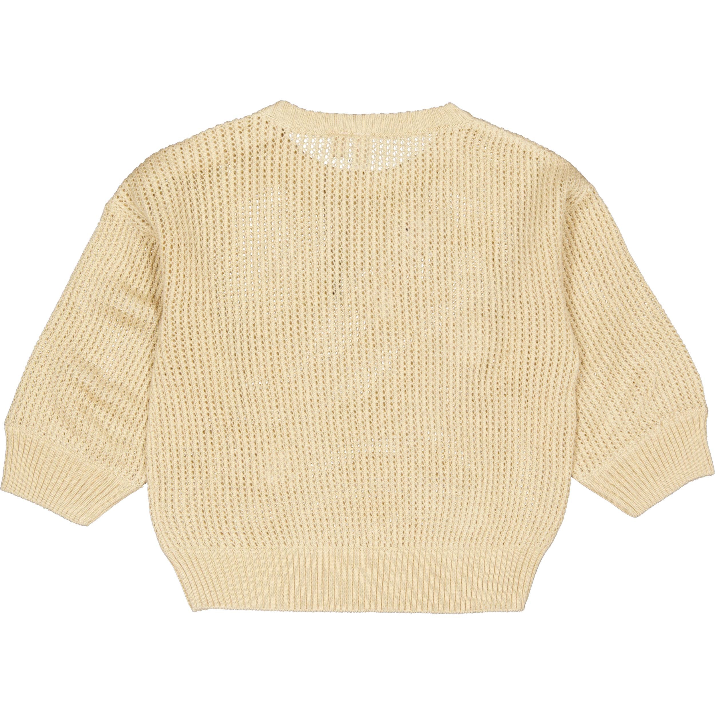 Crèmekleurige gebreide sweater | Almond