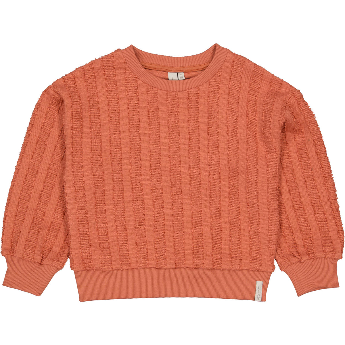 Koraalroze ribgebreide sweater | Coral