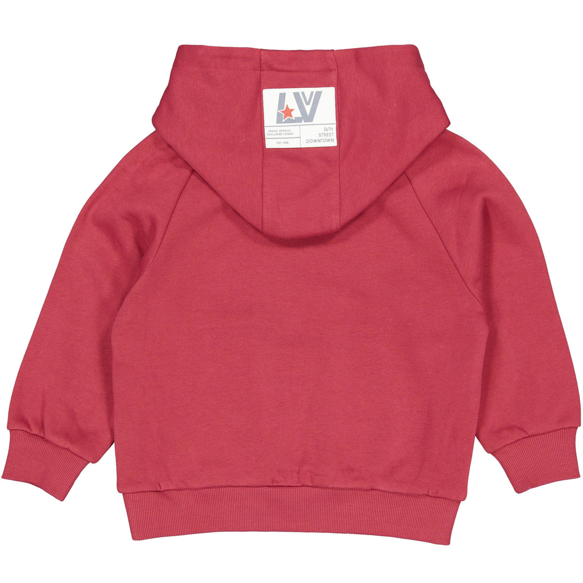 Rode hoodie met borstlogo | Red