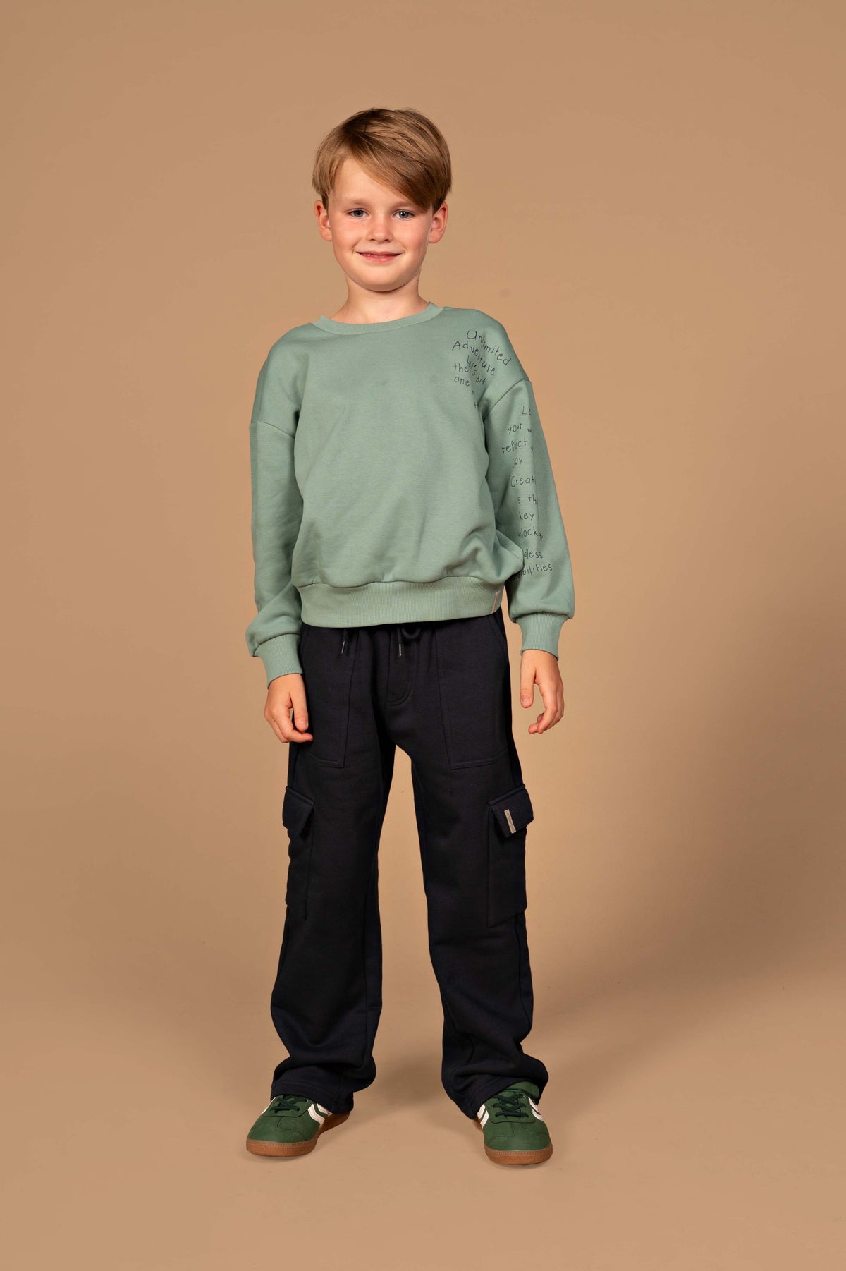 Donkerblauwe cargo broek met zakken | Indigo Blue