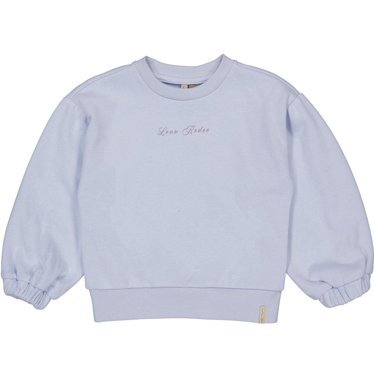 Lichtblauwe sweater met prints | Sky Blue