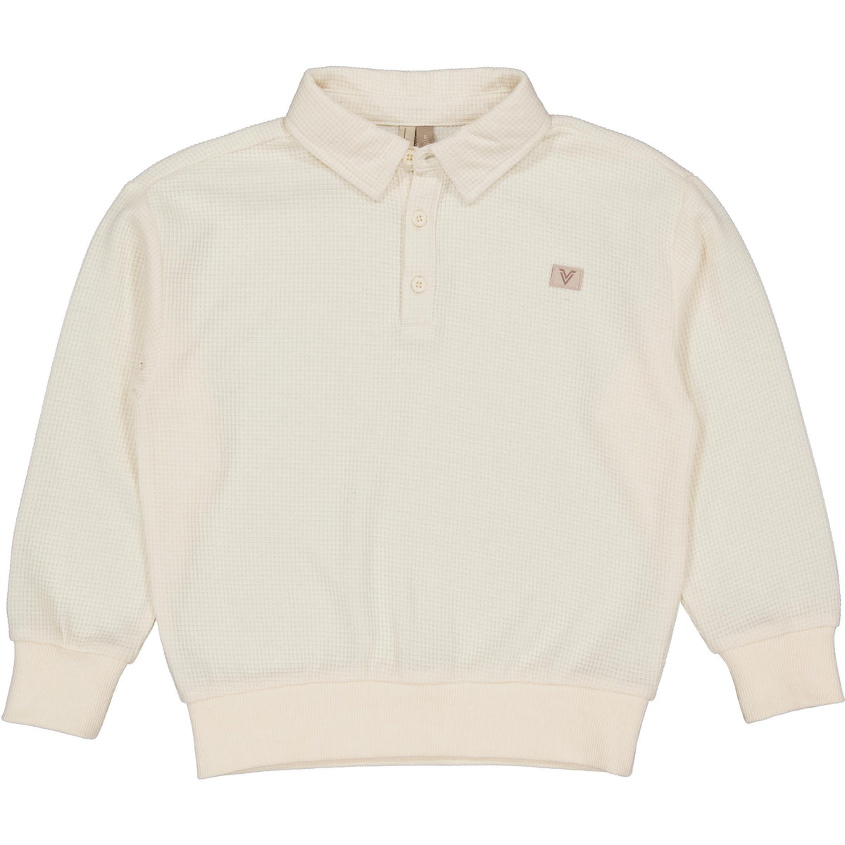 Crèmekleurige sweater met polokraag | Cotton Cream