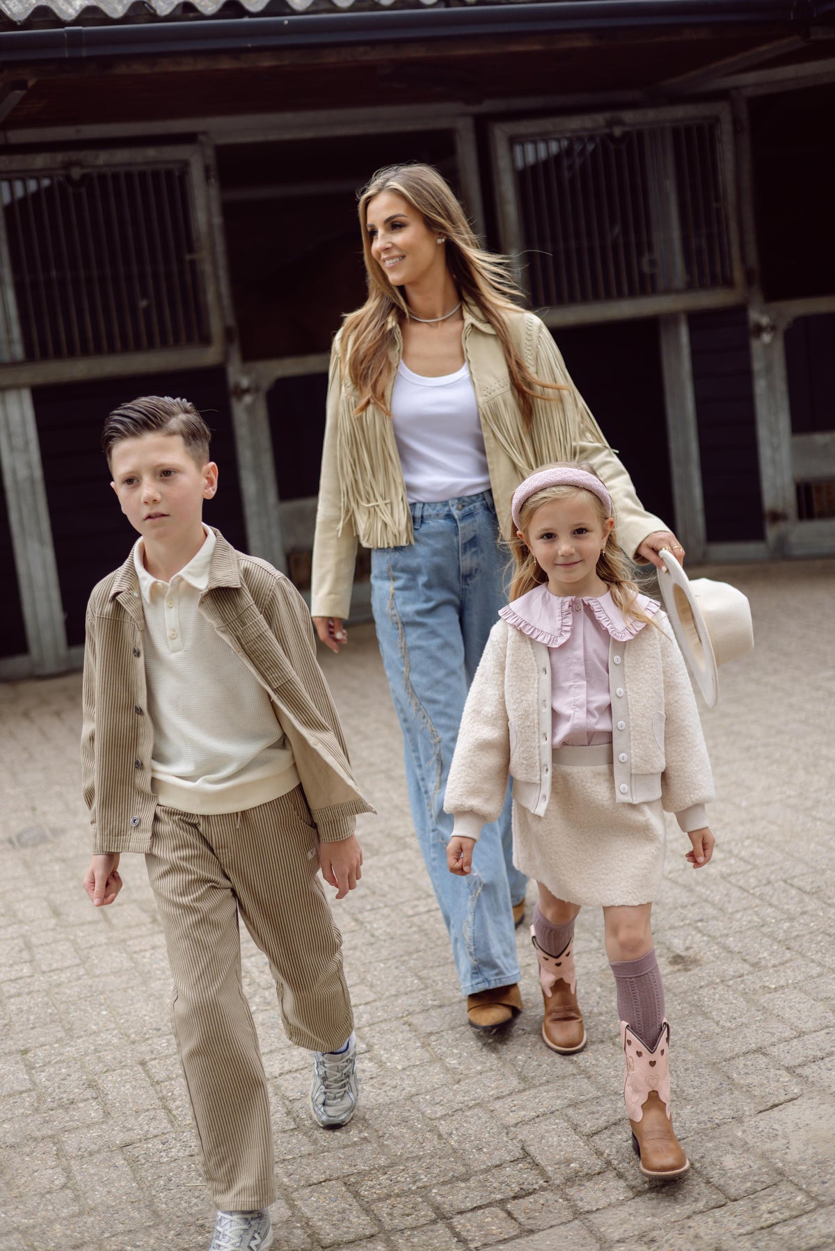 Crèmekleurige sweater met polokraag | Cotton Cream
