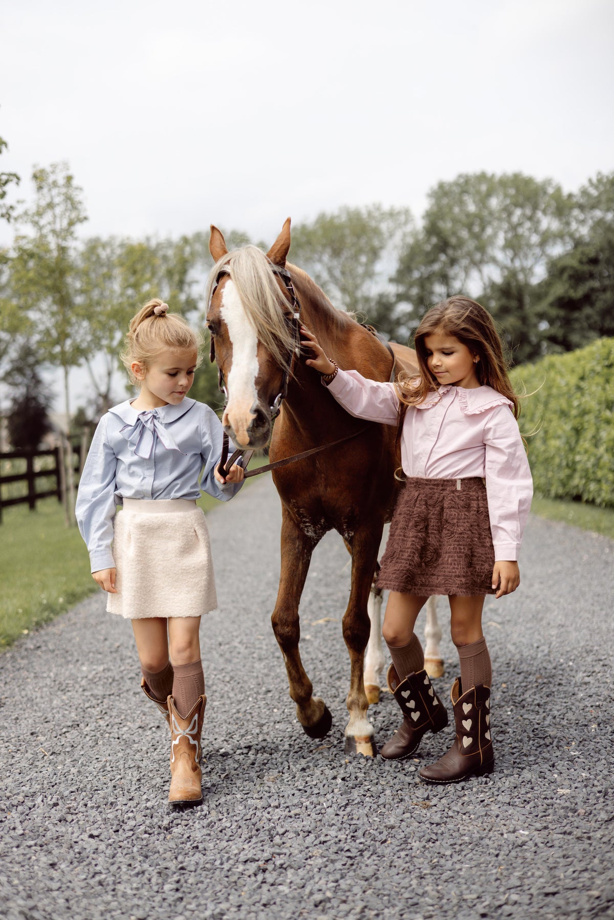 Crèmekleurige teddy rok | Faded Pink