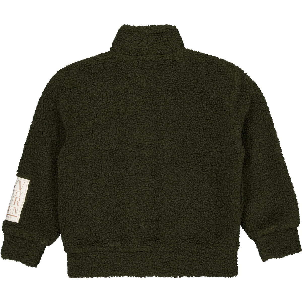 Donkergroen teddy jack met ritssluiting | Dark Green