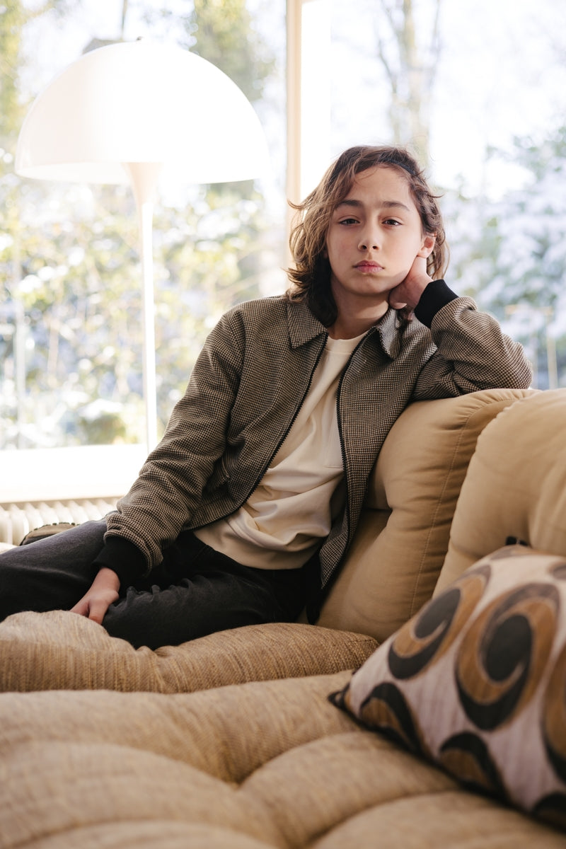 JACKETS | AOP Grey Check