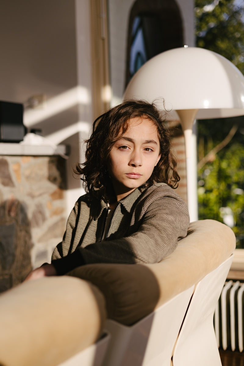 JACKETS | AOP Grey Check