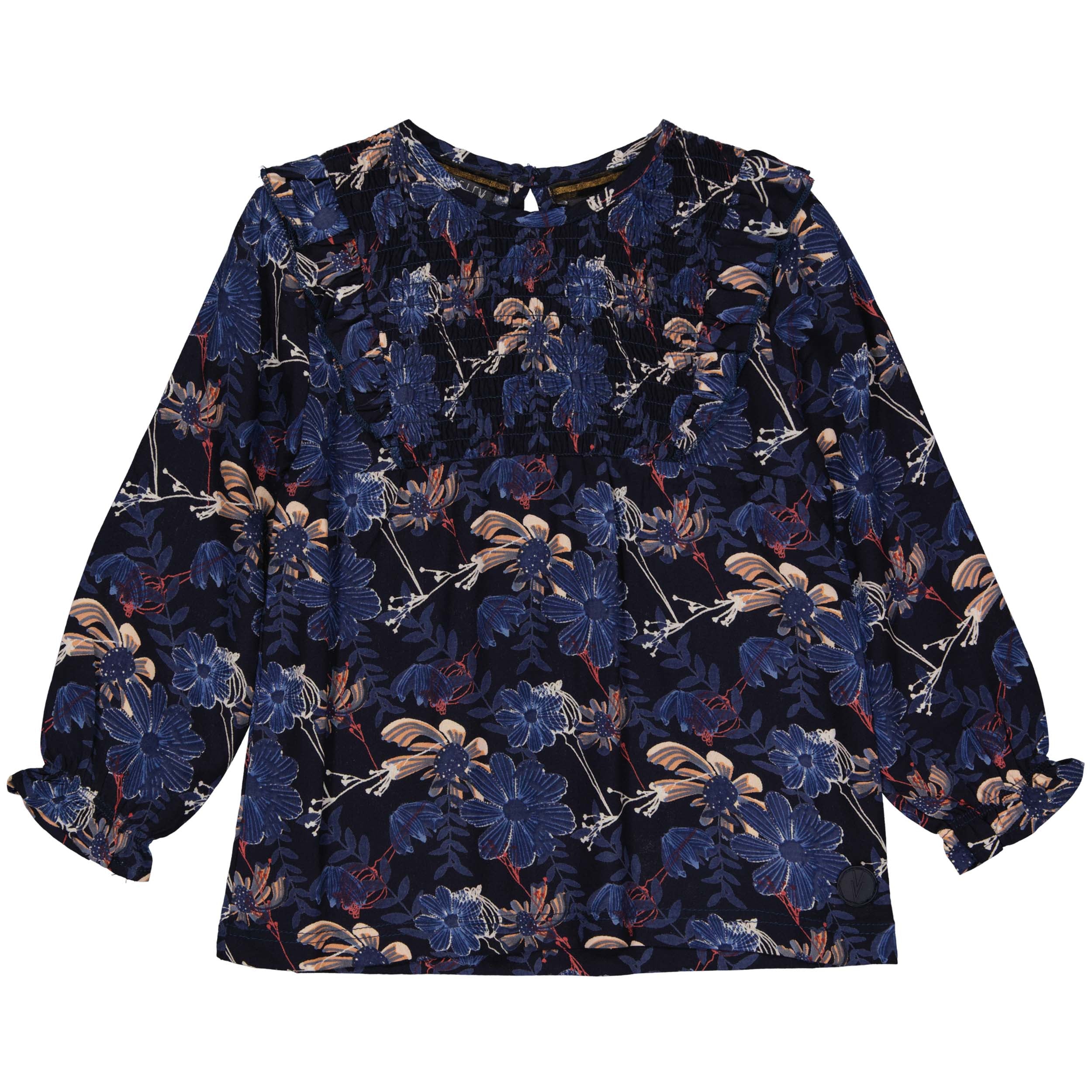 BLOUSE | AOP Blue Flower