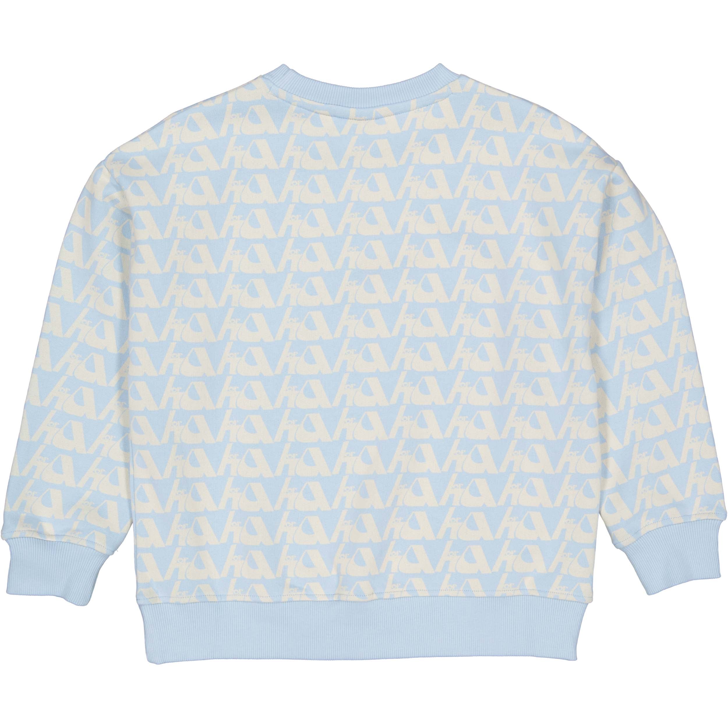 Sweater | AOP Blue Text