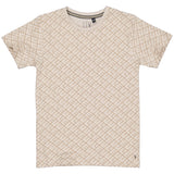 Shortsleeve | AOP Taupe Text