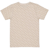 Shortsleeve | AOP Taupe Text