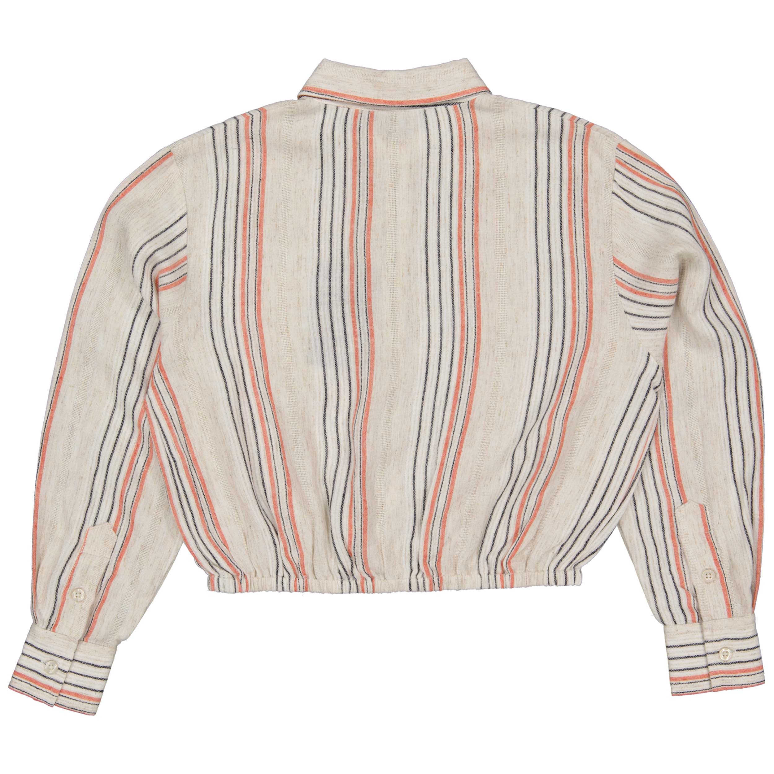 Blouse | AOP Taupe Stripe