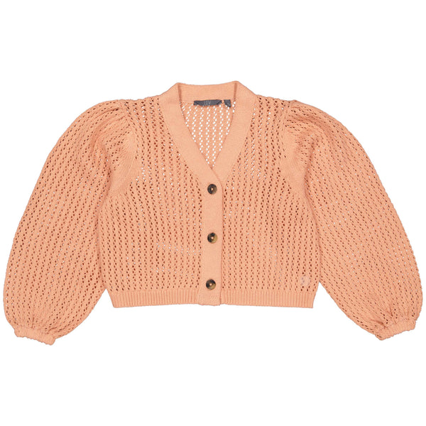 Knitted Cardigan | Soft Coral