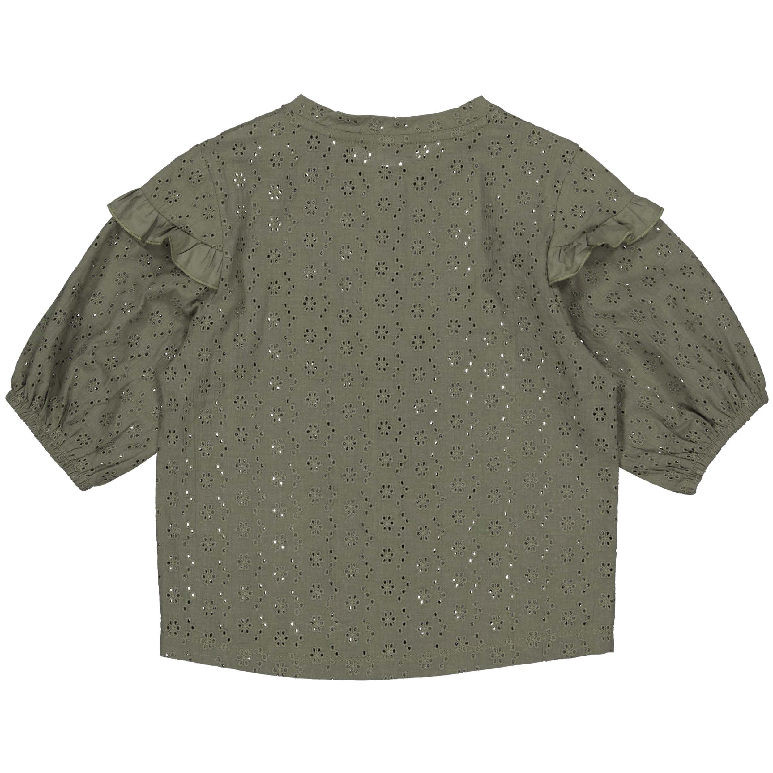 BLOUSE | Bottle green