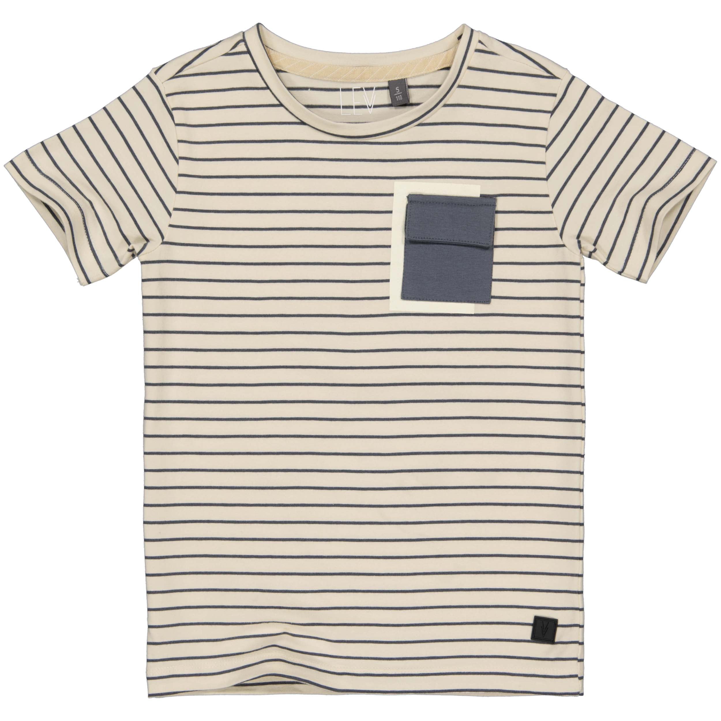 SHORTSLEEV | AOP Grey Stripe