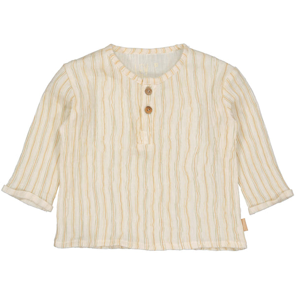 BLOUSE | AOP Brown Stripe