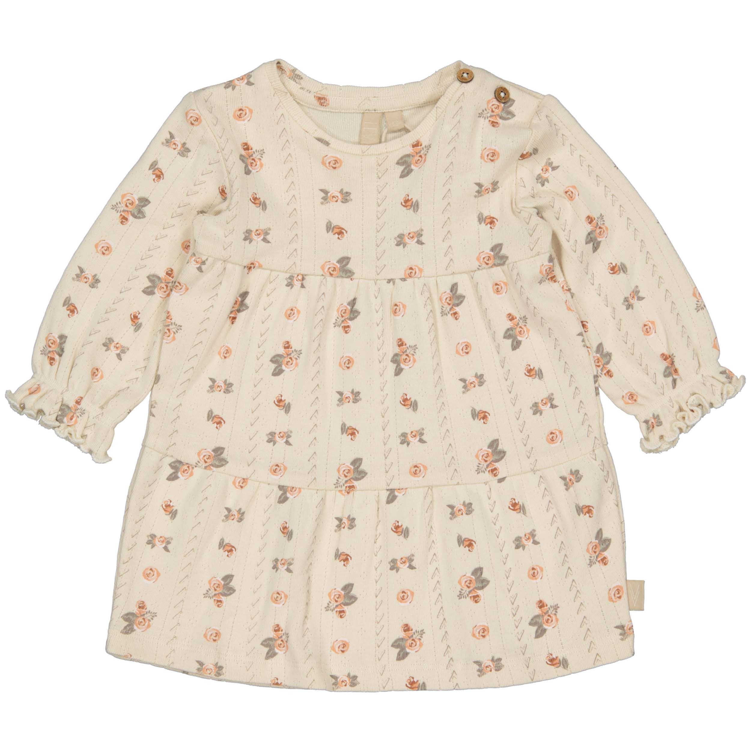 Jurk met bloemetjesprint | AOP Sand Flower