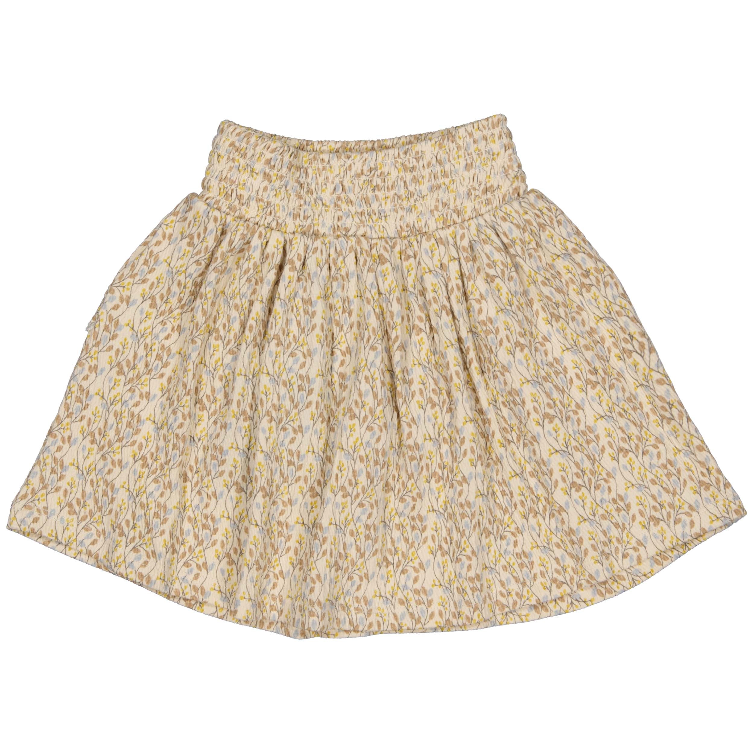 Skirt Beige | AOP Sand Leaves