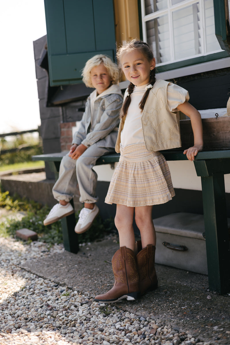 Skirt | AOP Purple Stripe