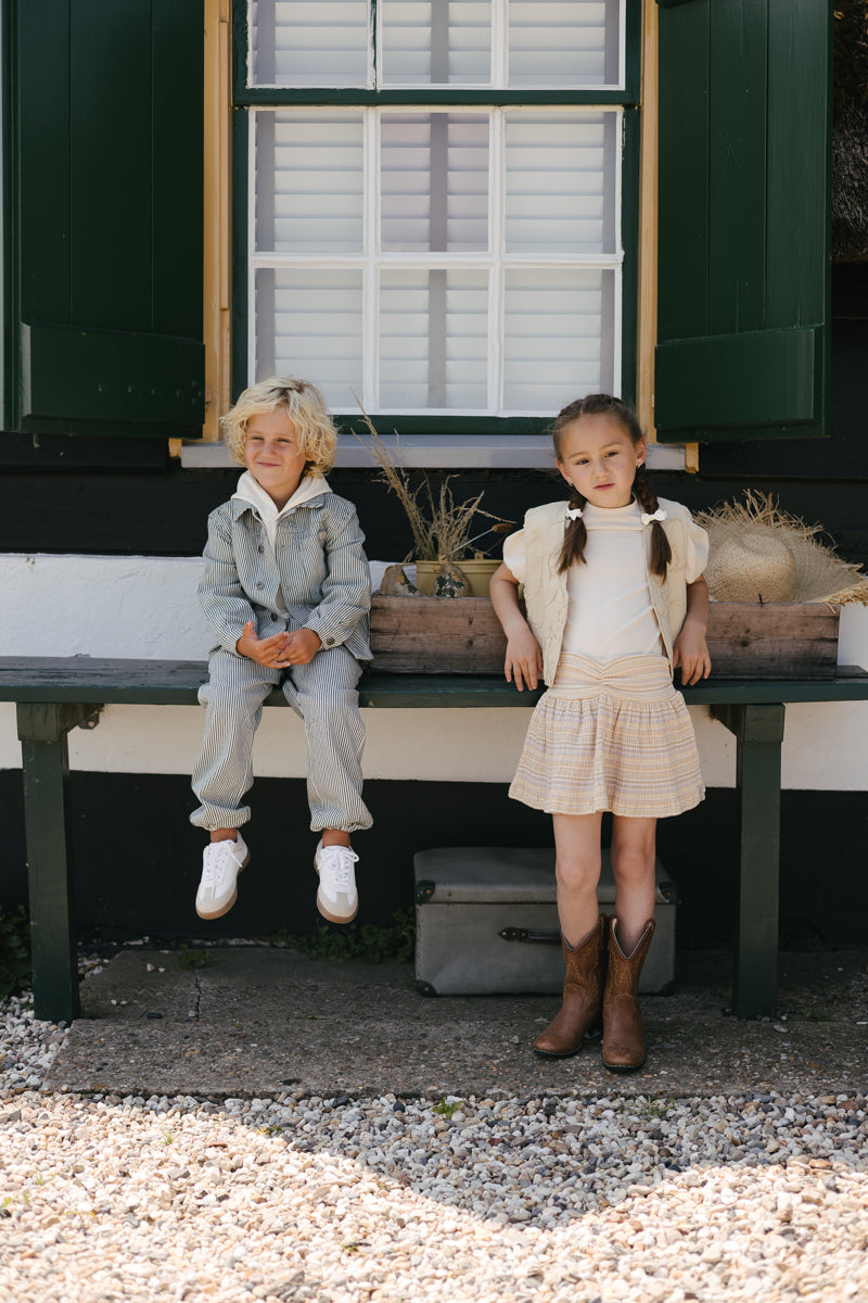 Skirt | AOP Purple Stripe