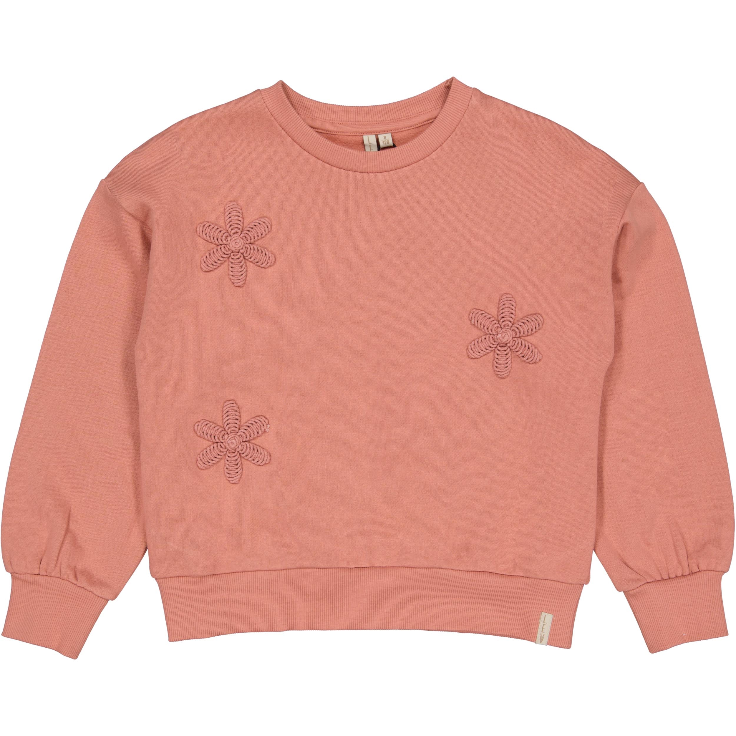 Oudroze sweater met bloemenprint | Red Pink