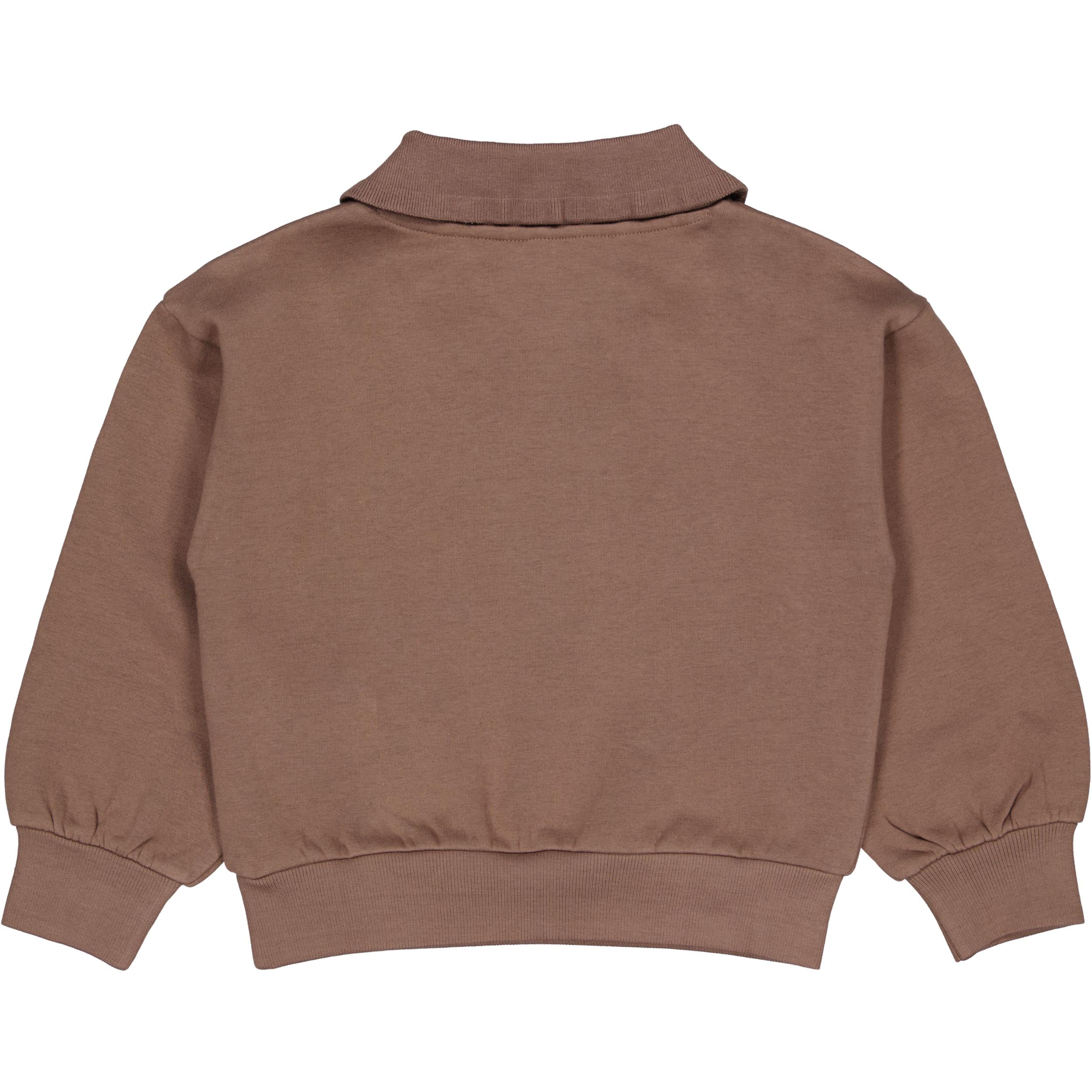 Taupe sweater met polokraag | Dark Taupe
