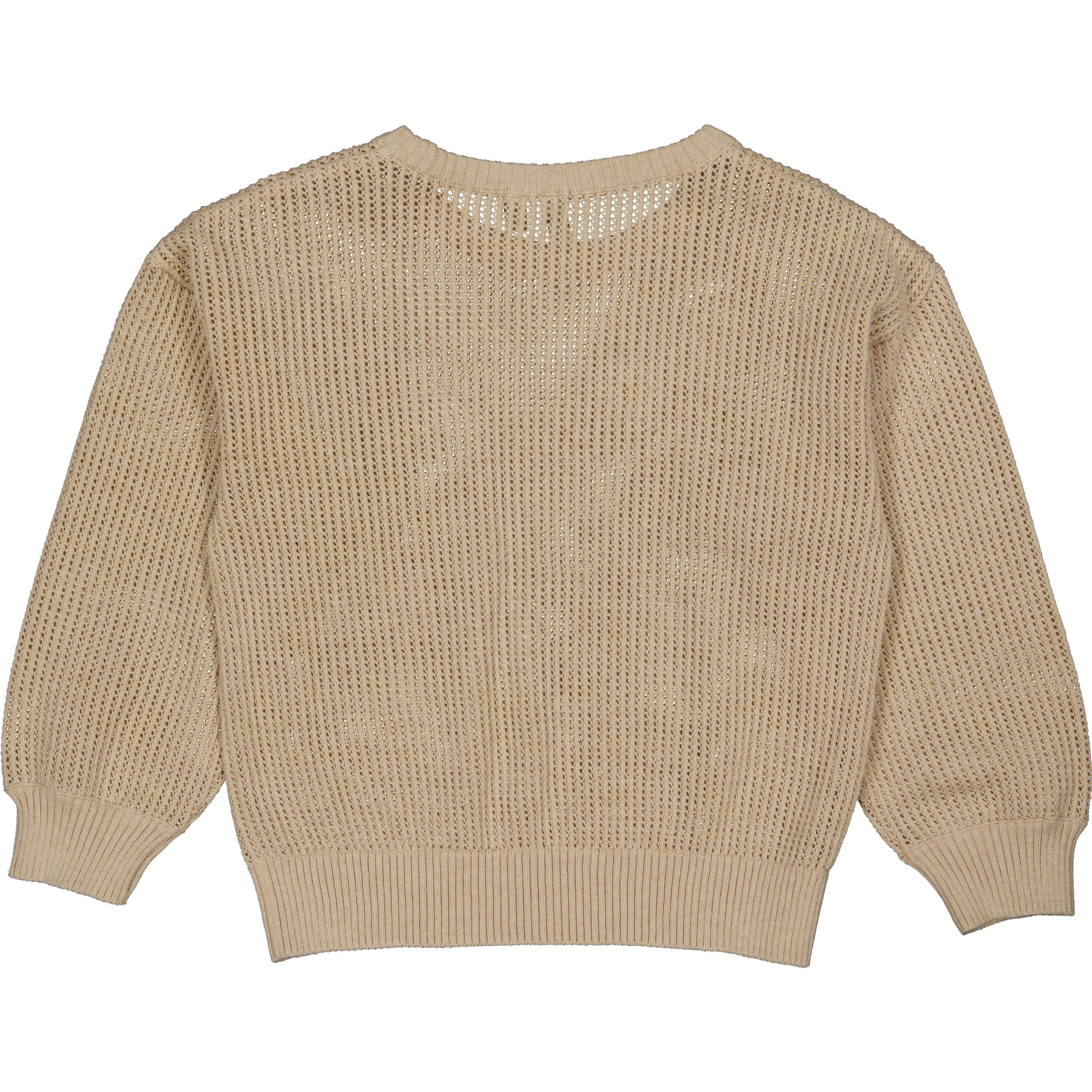 Crèmekleurige gebreide sweater | Almond