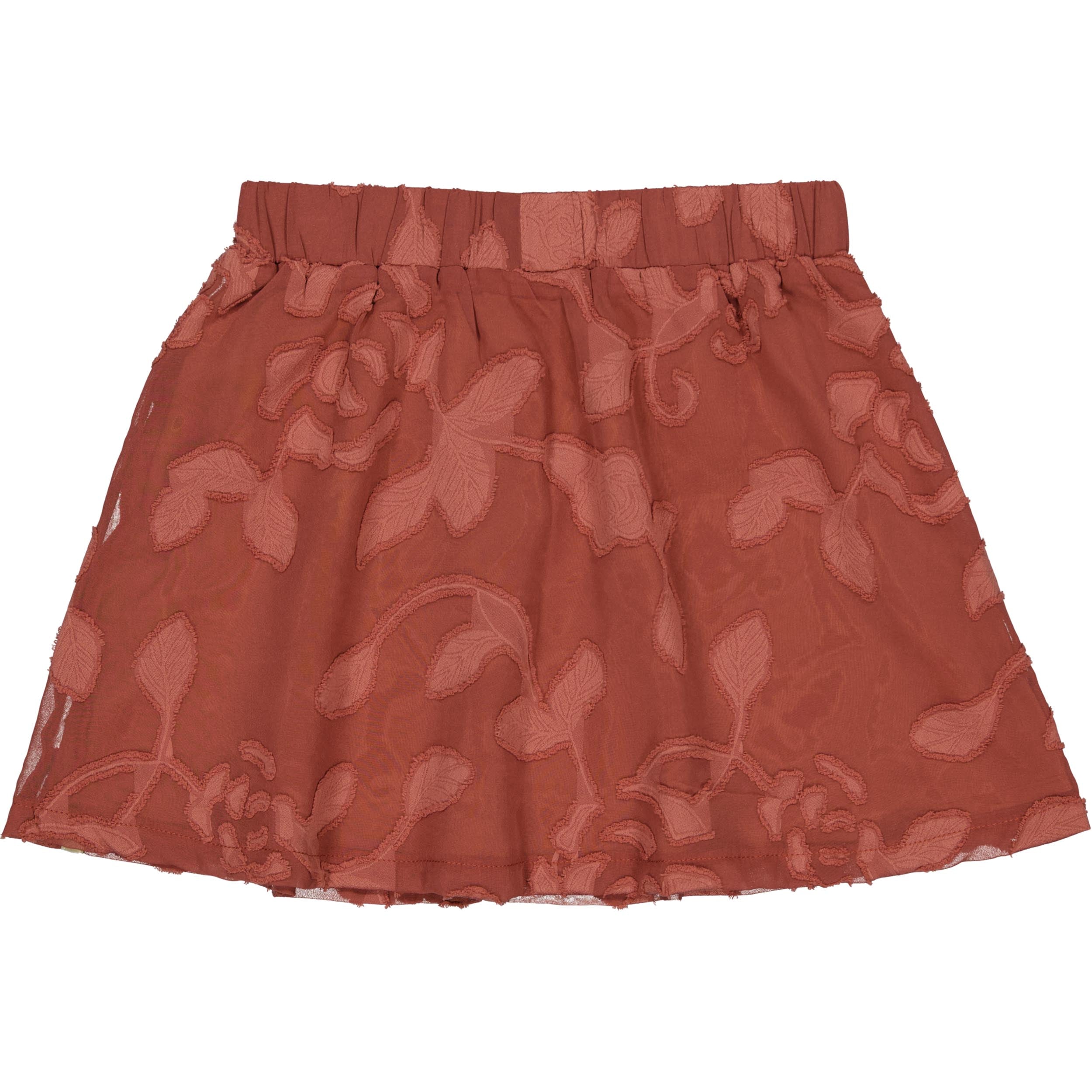 Terracotta rok met all-over print | Red Pink