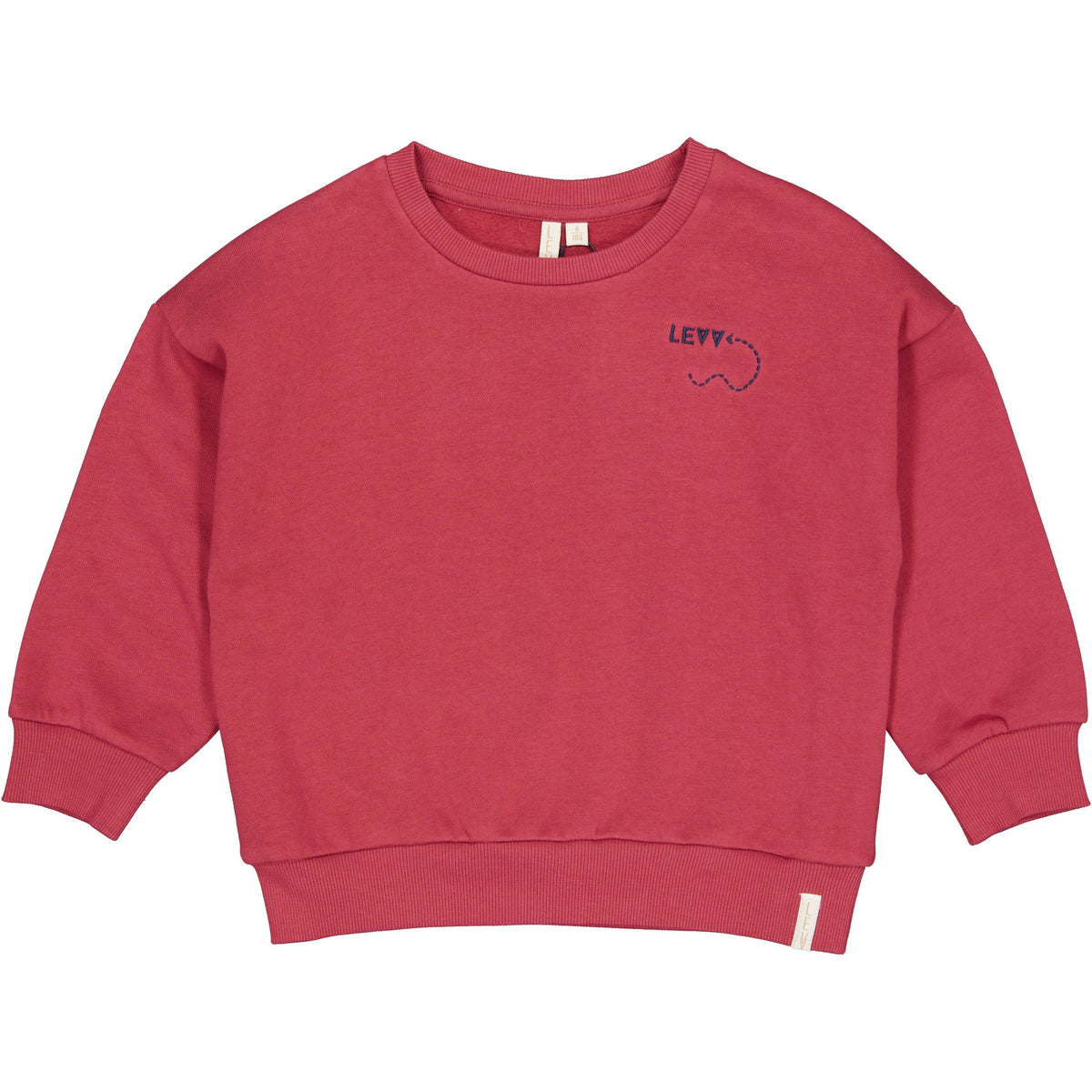 Rode sweater met rugprint | Red