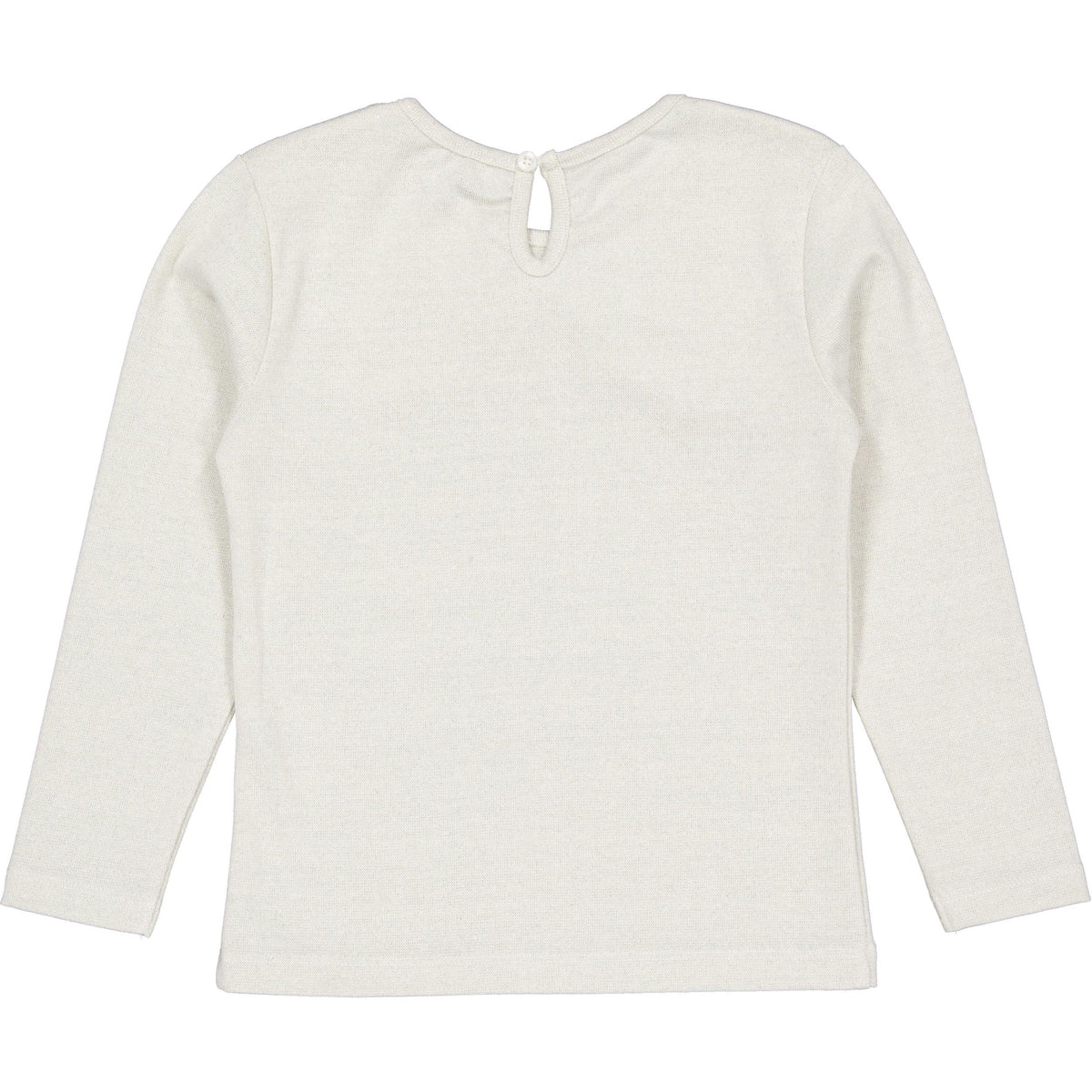 Crèmekleurige longsleeve met strikdetail | Soft White