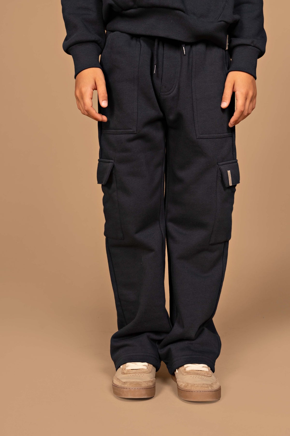 Donkerblauwe cargo broek met zakken | Indigo Blue