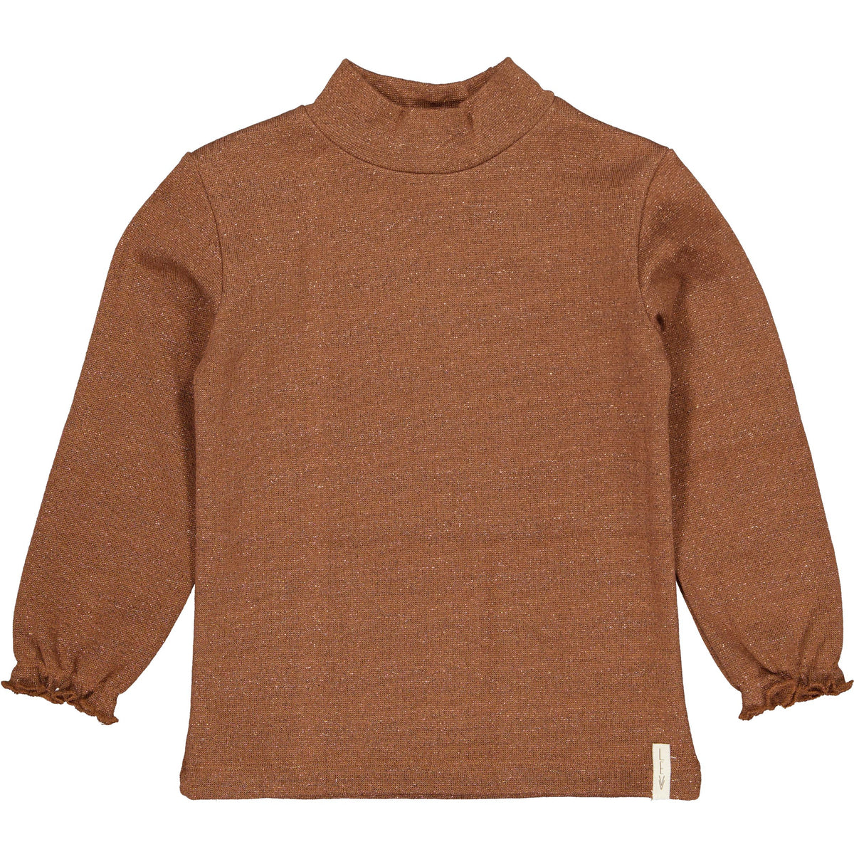 Roestbruine ribgebreide coltrui | Brown