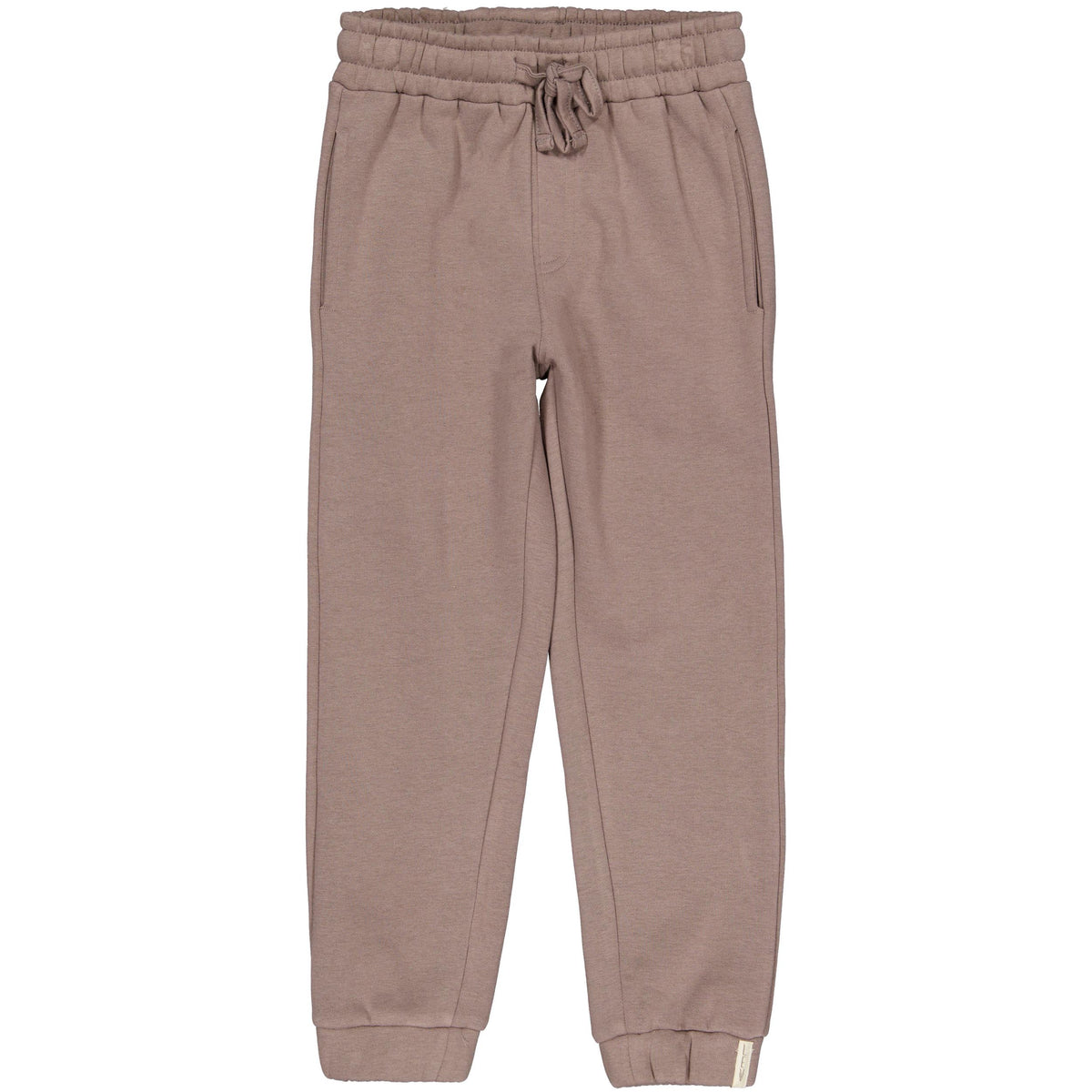 Taupe jogger met elastische boorden | Coffee Brown