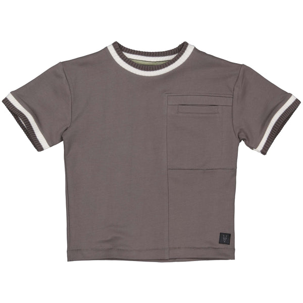 Shortsleeve Sweater | Grey Charcoal