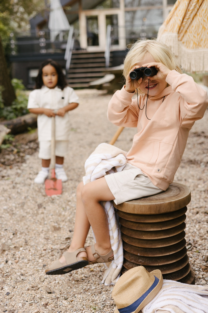 Hooded Sweater | Light Coral