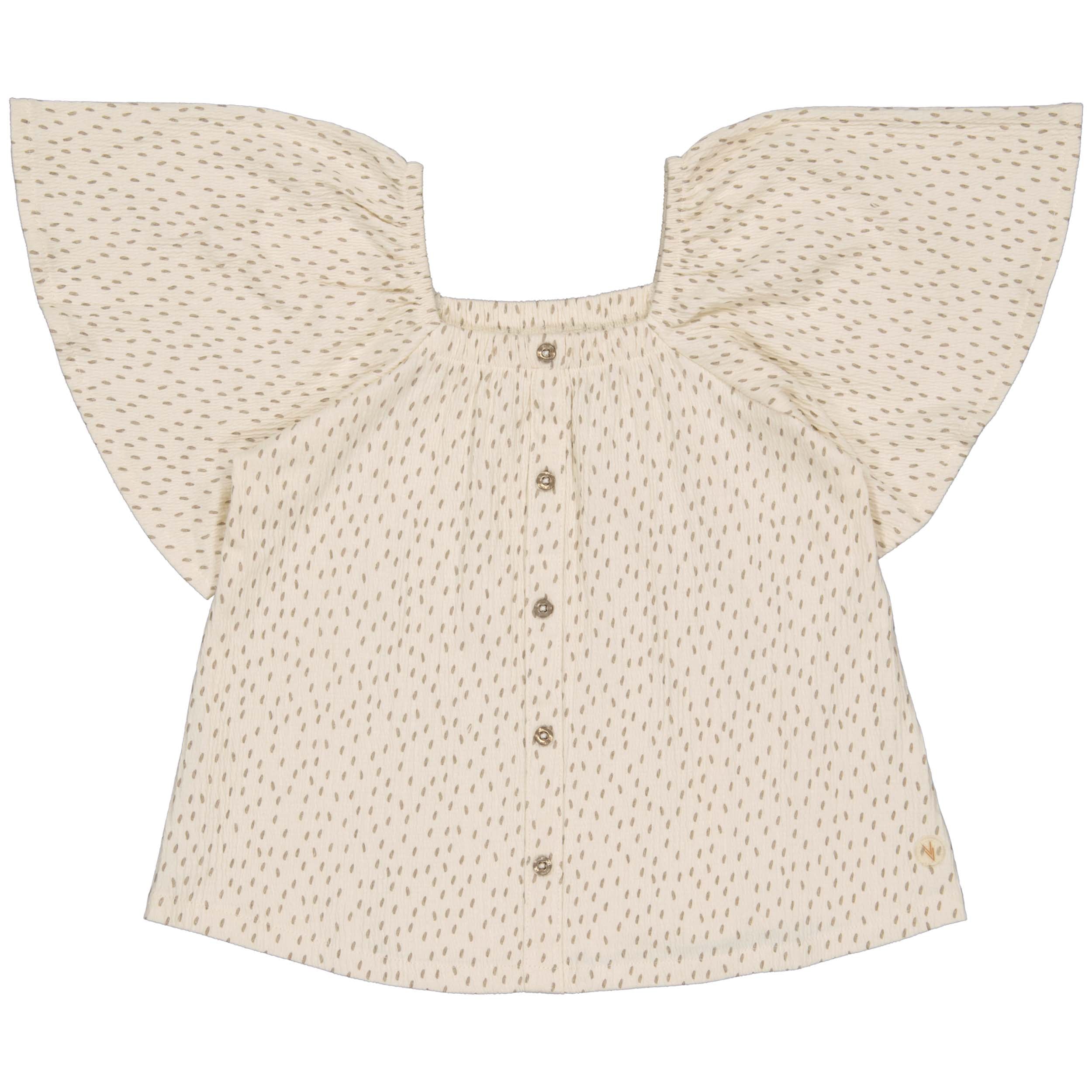 Blouse | AOP Taupe Dot