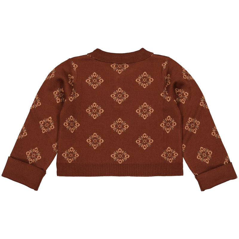 SWEATERS | AOP Brown Graphic